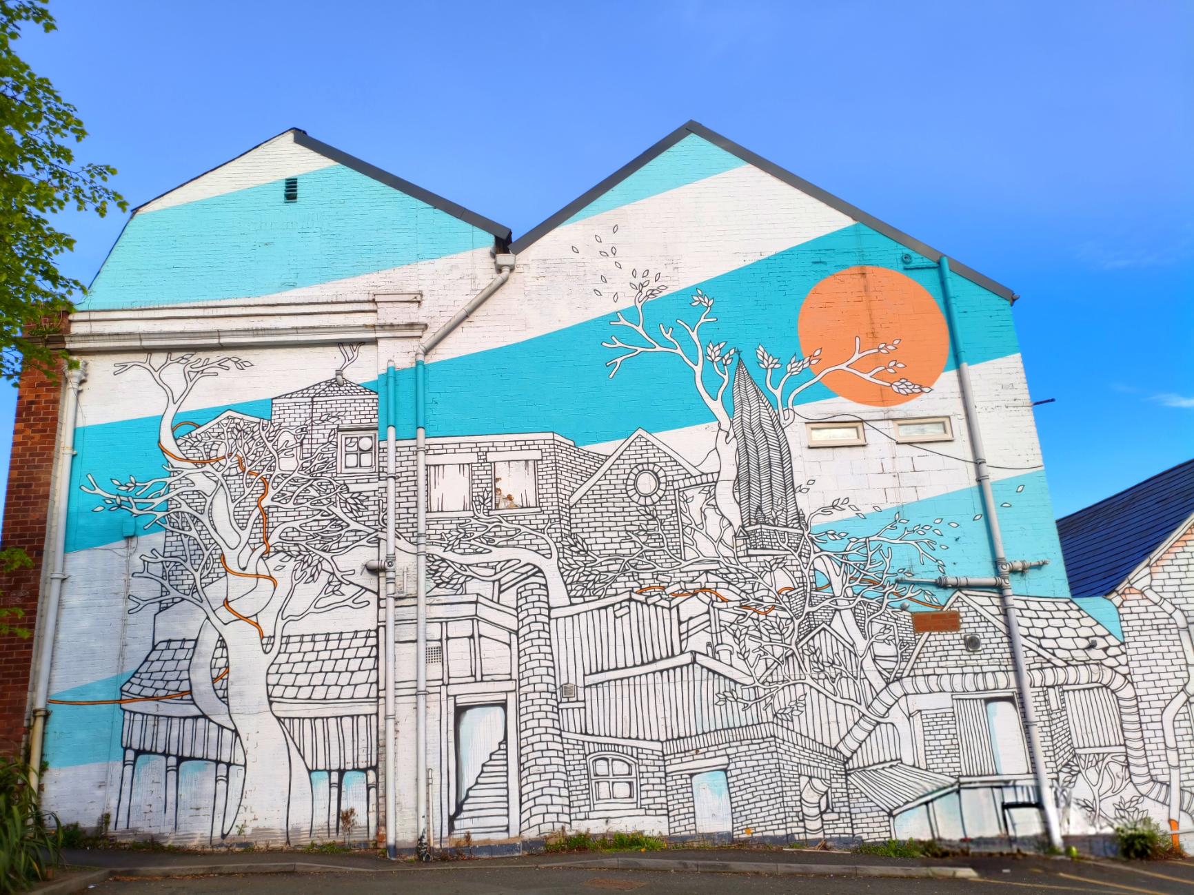 A painted wall in Chesterfield